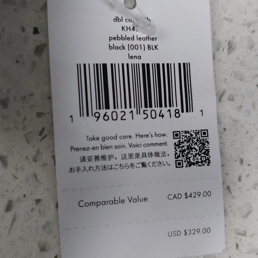 LAST CALL Kate Spade Pebbled Leather Lena Black NWT - Picture 3 of 5